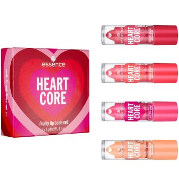essence HEART CORE fruity lip balm set 01
